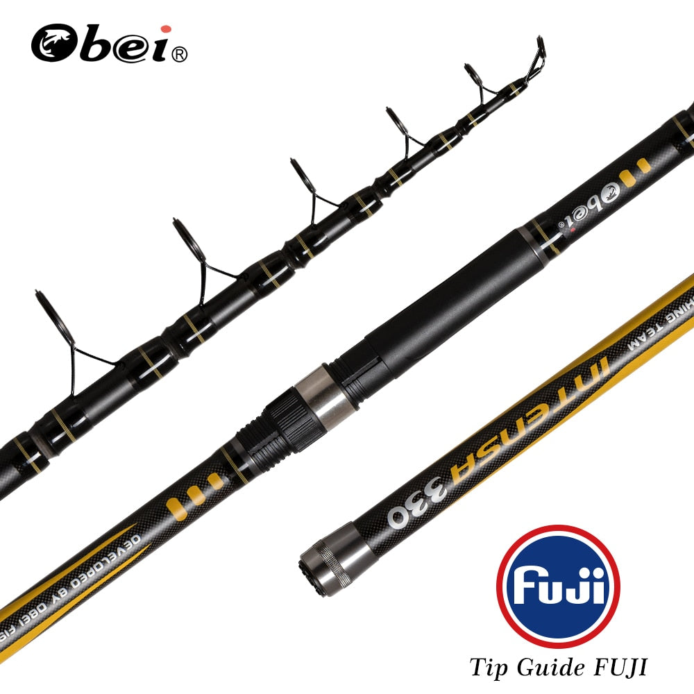 tele carp fishing rod telescopic portable professional Ultra Light expert travel 3.3m 3.6m 3.25lbs obei