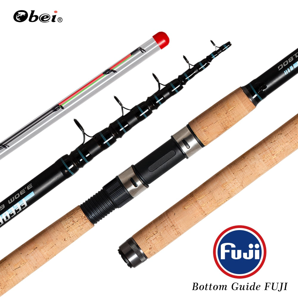 feeder fishing rod tele method feeder portable power telescopic professional high carbon 3.3m 3.6m carp lure weight 60-180g obei