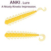 ANKI Fishing Soft Lure 2.5g 7.5cm bugsy salt Artificial 6pcs Bait Carp Fishing Lure Trout Zander Pike Swimbait Jig lure