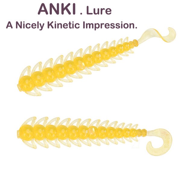 ANKI Fishing Soft Lure 2.5g 7.5cm bugsy salt Artificial 6pcs Bait Carp Fishing Lure Trout Zander Pike Swimbait Jig lure