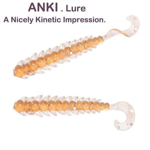 ANKI Fishing Soft Lure 2.5g 7.5cm bugsy salt Artificial 6pcs Bait Carp Fishing Lure Trout Zander Pike Swimbait Jig lure