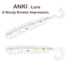 ANKI Fishing Soft Lure 2.5g 7.5cm bugsy salt Artificial 6pcs Bait Carp Fishing Lure Trout Zander Pike Swimbait Jig lure