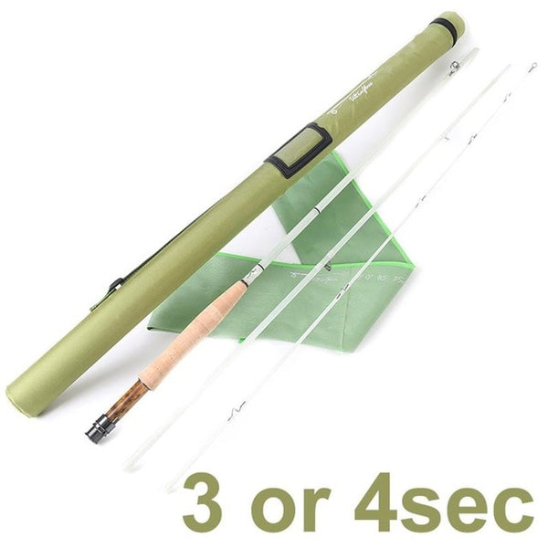 Maximumcatch Fiberglass Fly Rod S+ Fiberglass With Cordura Tube Moderate Action Fly Fishing Rod 7'0''/8'0''/8'6'' 3/4/5WT