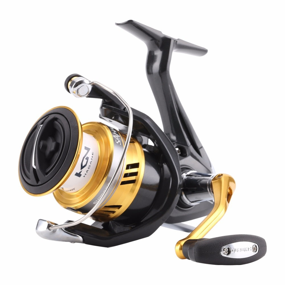 New Original Shimano SAHARA FI Spinning Fishing Reel 1000 2500 C3000 4000 C5000XG 5BB Hagane Gear X-Ship Saltewater Fishing Reel