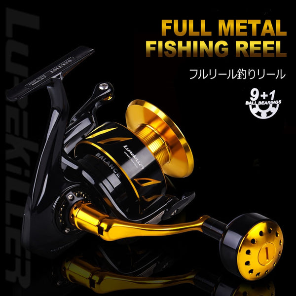 Lurekiller Saltwater Spinning Jigging fishing Reel Spinning reel 10BB Alloy reel 35kgs drag power Japan Made Stella