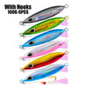 6pcs/lot Jigging Lead Fish 150G/13CM Metal Jig Fishing Lure with Hooks Paillette Knife Wobbler Artificial Hard Bait