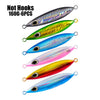 6pcs/lot Jigging Lead Fish 150G/13CM Metal Jig Fishing Lure with Hooks Paillette Knife Wobbler Artificial Hard Bait